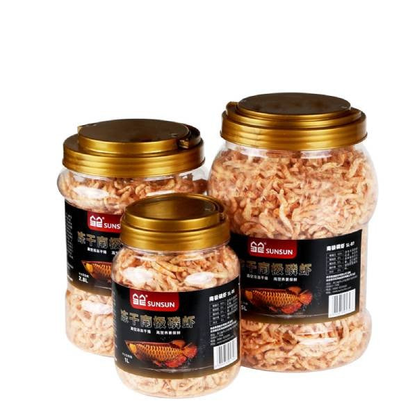 Freeze Dried Red Shrimp for Fish and Turtles Food (1000 ML)