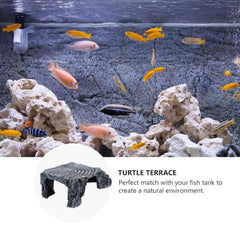 Aquarium Climbing Rock Turtle Basking Platform Artificial Aquarium Decorations for Reptile Tortoise Resting Terrace Platform