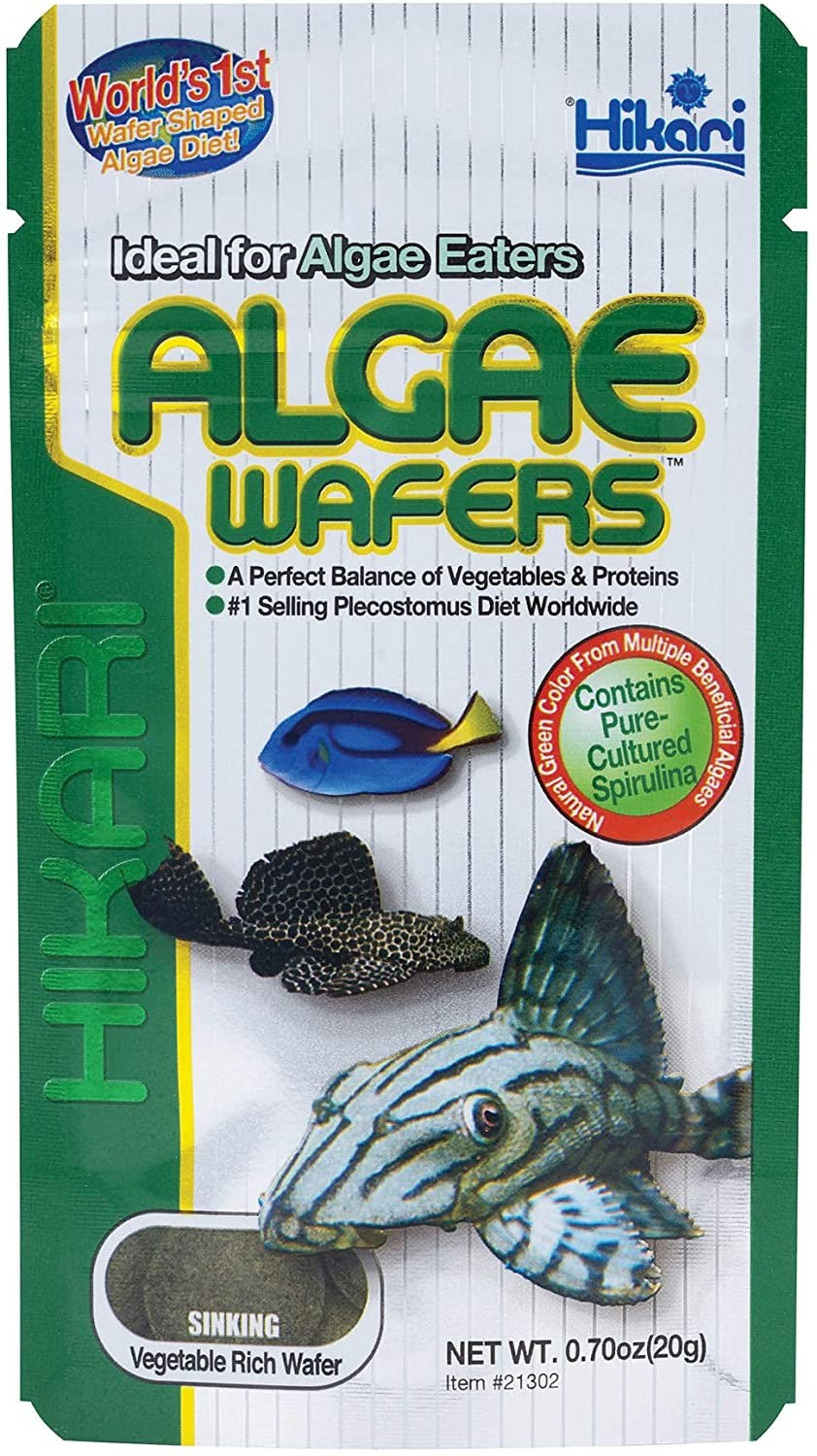 Hikari Tropical ALGAE WAFERS Scientific Diet For Plecostomus And Other Algae Eating Fishes, Including Marine Herbivores