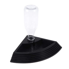 Reptile Water Bowl-Automatic Fountain Dispenser Bottle Tortoise Food Water Bowl Feeding Dish For Lizards Snake (Black)