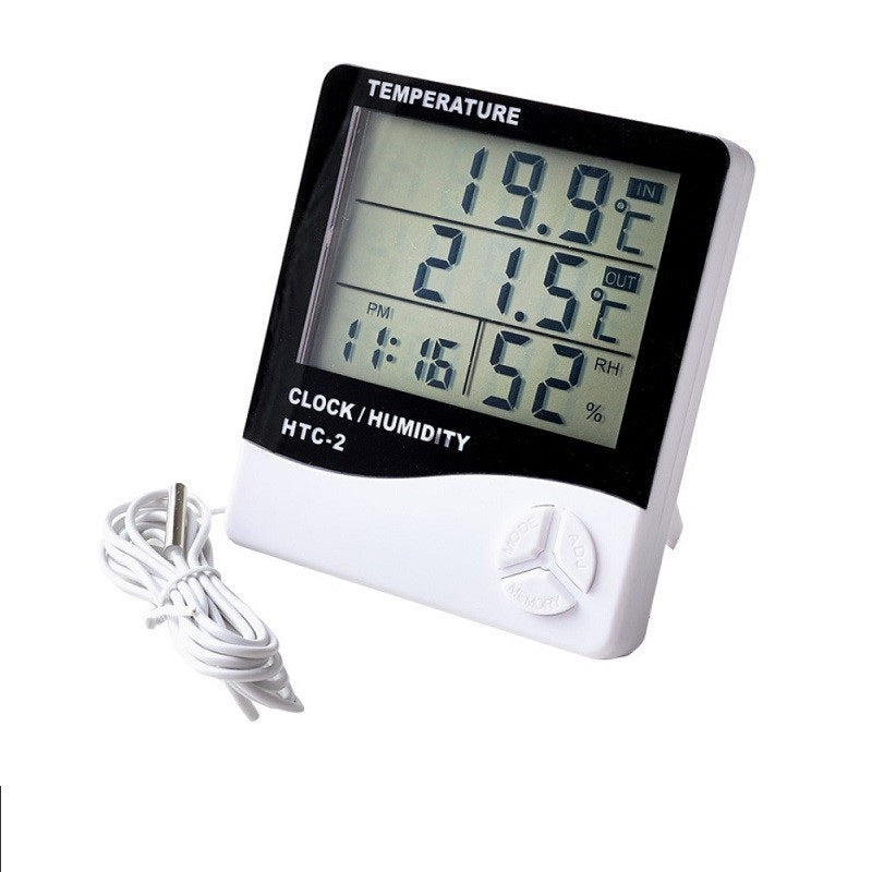 Digital Thermometer Hygrometer Electronic LCD Display Temperature Humidity Meter HTC-2