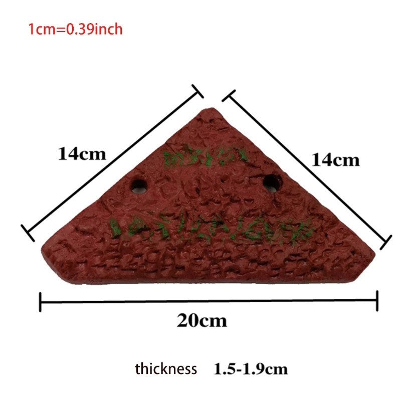 Triangle Terrapin Dock PU Foam Float Turtle Platform 20x14x1.8cm