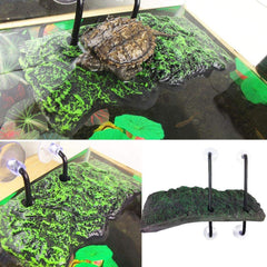 Turtle Basking Platform, Automatic Floating Rectangular Reptile Resting Terrace Tortoise Climbing Platform