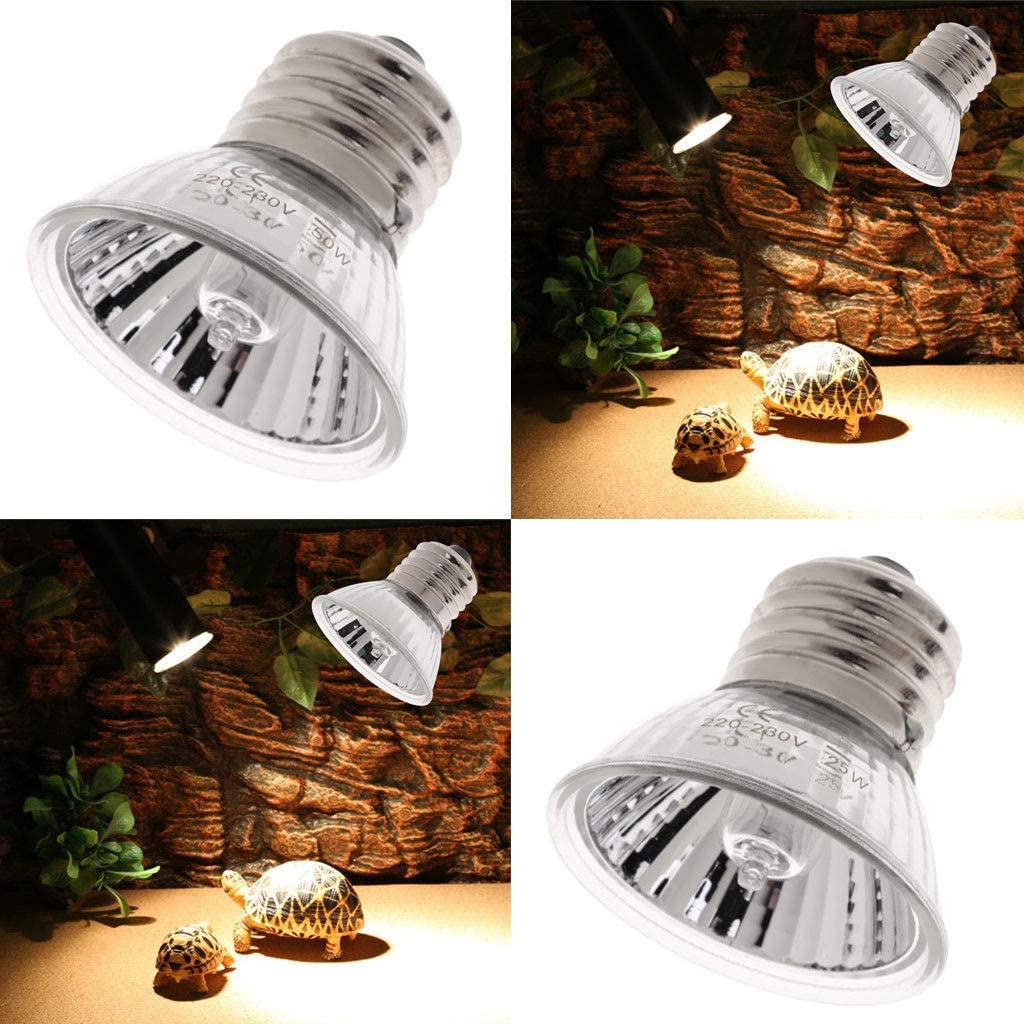 Turtle Warming Basking Lamp 25W, 50W and 75W  UVA + UVB Full Spectrum Sun Lamp