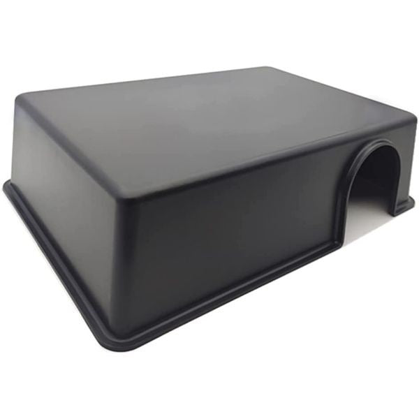 Black Plastic Reptile Hiding Box Snake Hide Reptile Cave