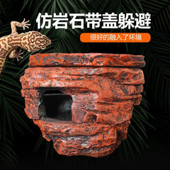 NOMOY PET Reptile Hides Snake Hides Gecko Cave for Reptiles and Amphibians, Reptile Hideout