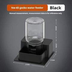 NW-65 Gecko Water Feeder Dish – Small & Large (Black / White)