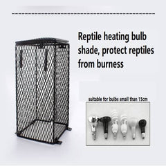 Reptile Anti-Scald Lamp Mesh Cover Square Heating Lampshade