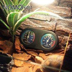 NOMOY Double Dial Thermometer Temperature and Humidity For Reptile