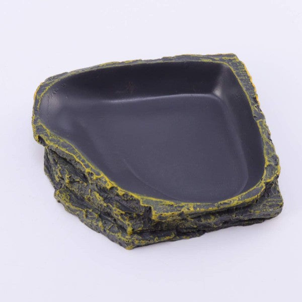 Reptile Food Dish Terrarium Water Bowl Food Feeding Plate